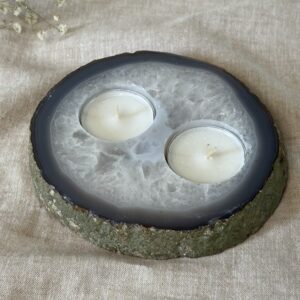 Agaat waxinelichthouder 1