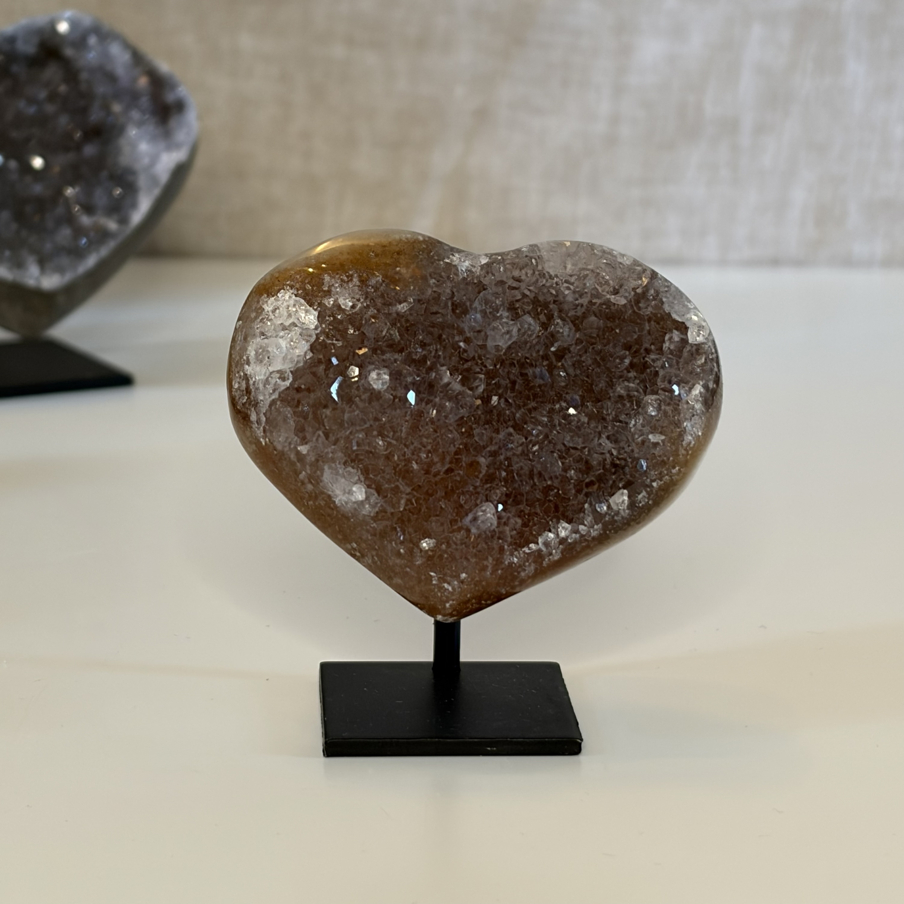 Amethist hartje op standaard 4