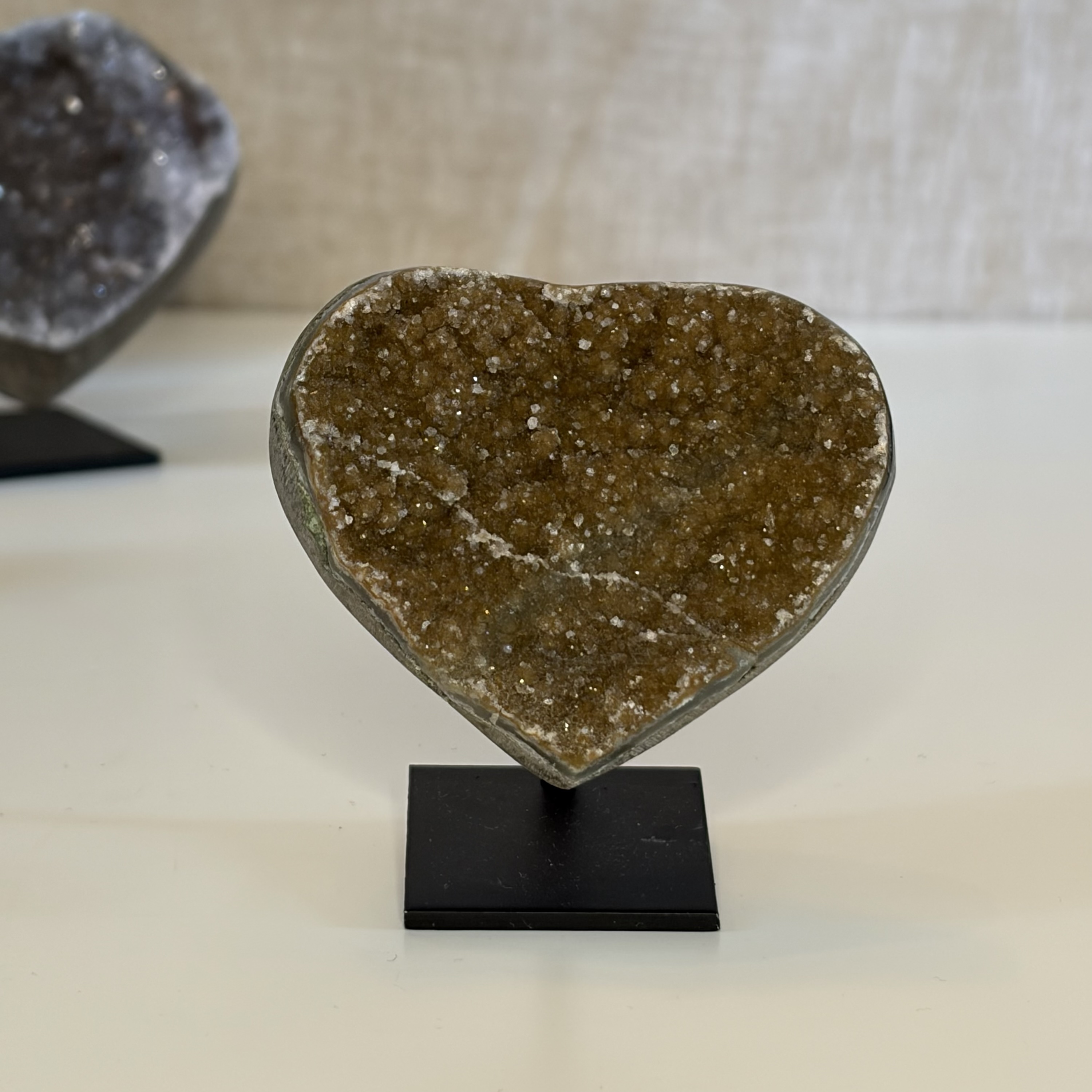 Amethist hartje op standaard 5