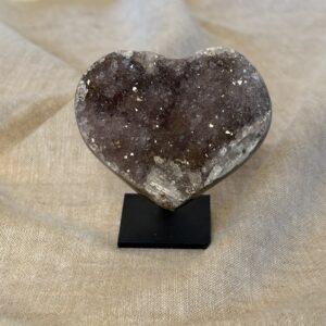 Amethist hartje op standaard 10