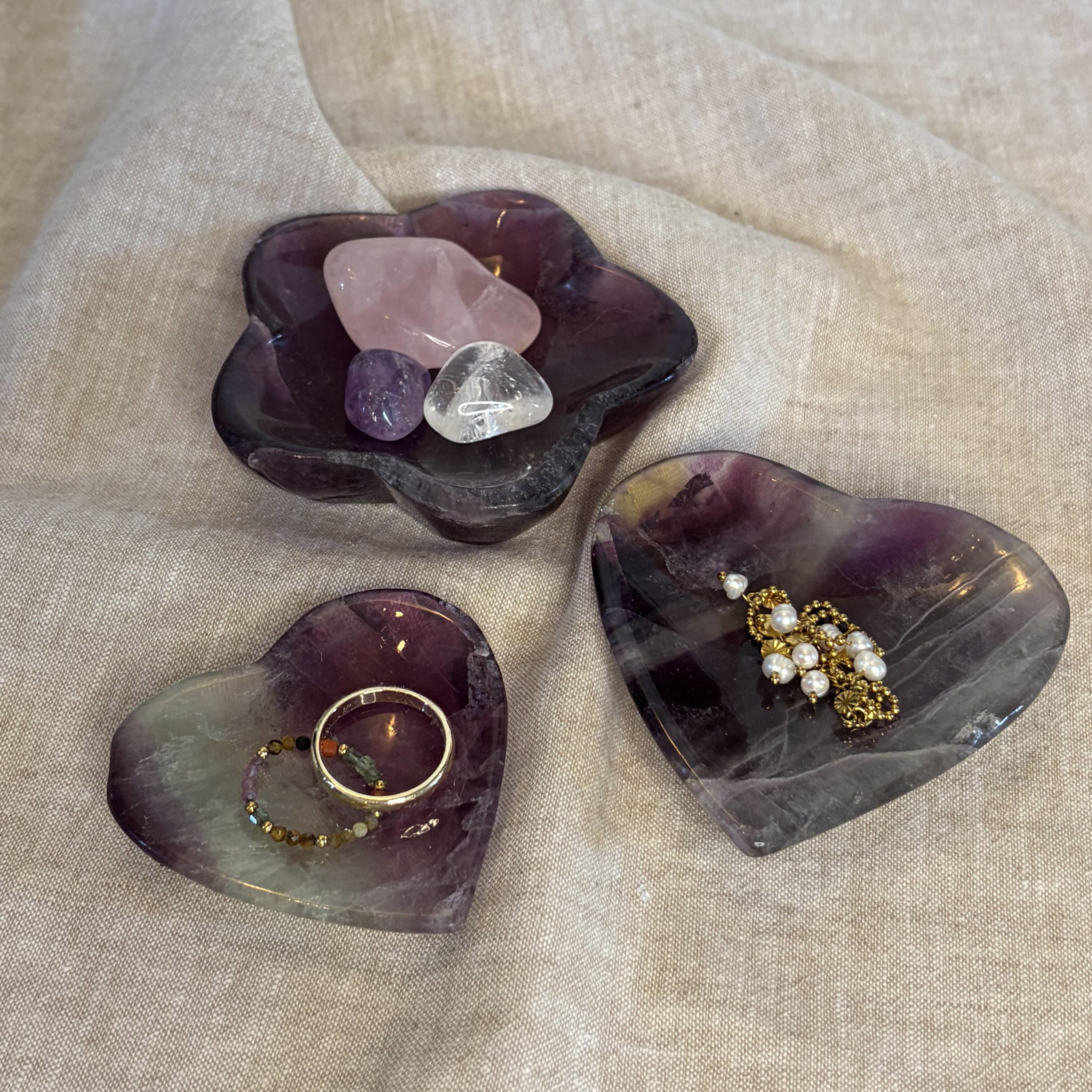 Fluoriet schaaltje hart 2