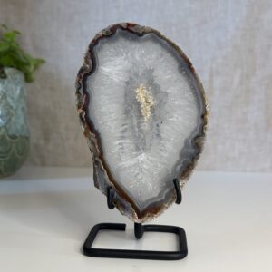 Agaat schijfje met standaard 1