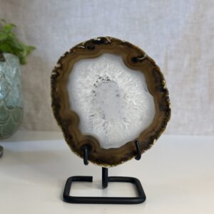 Agaat schijfje met standaard 3