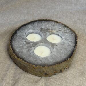 Agaat waxinelichthouder 6