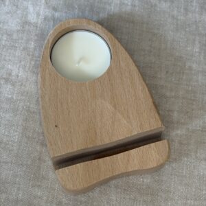 Houten standaard waxinelicht